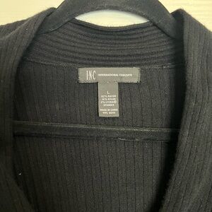INC International Concepts black long sleeve shirt